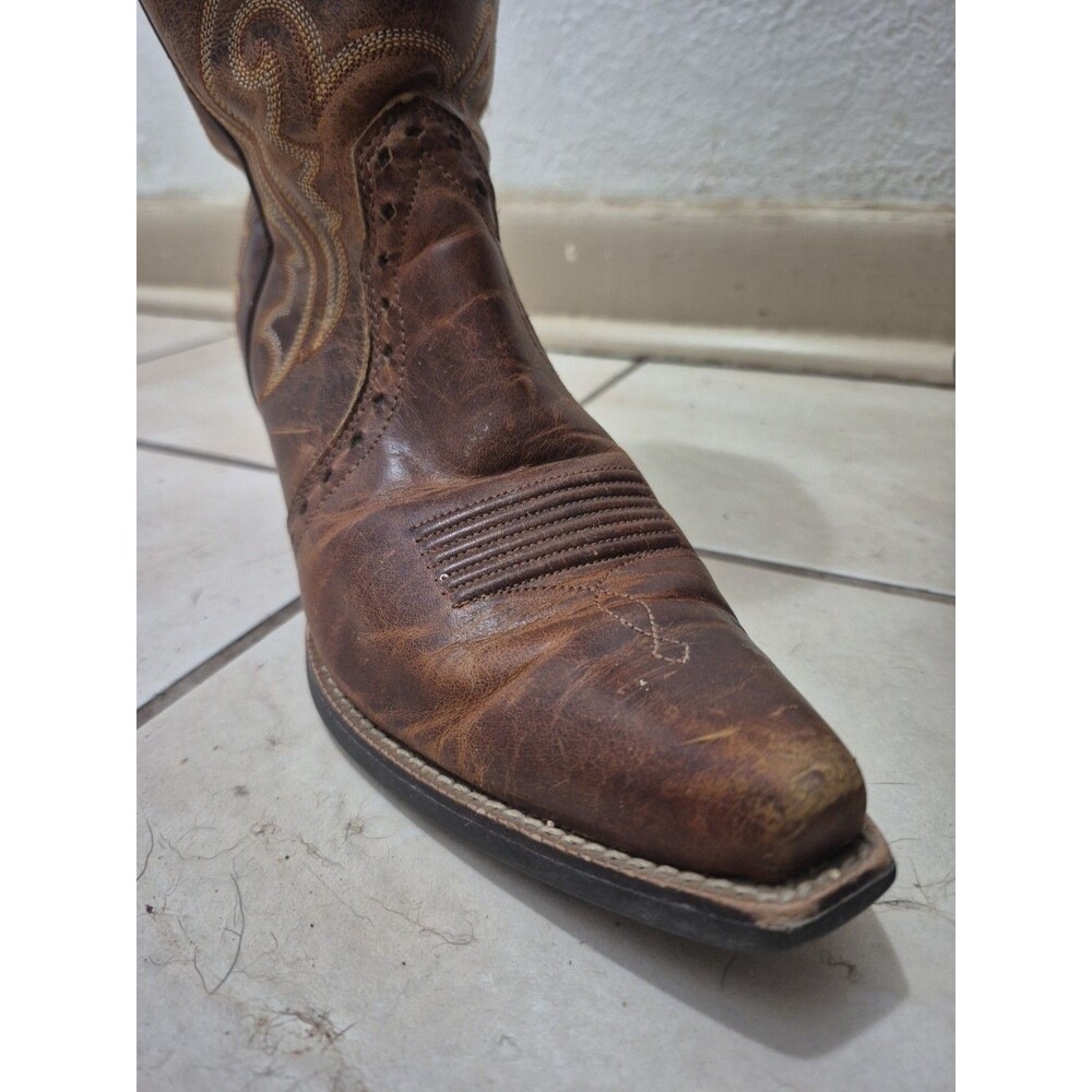 ARIAT WOMEN'S BOOTS 10005908 HERITAGE Western X Toe BROWN LEATHER SIZE 7.5B - Picture 5 of 11